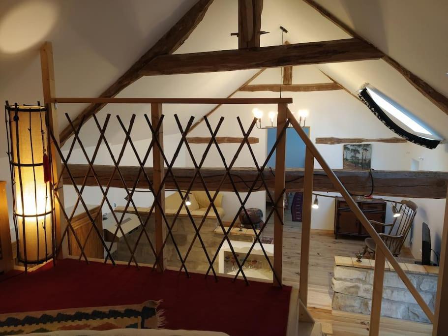 Superbe Appartement Dans Charmant Corps De Ferme Acheres-la-Foret エクステリア 写真